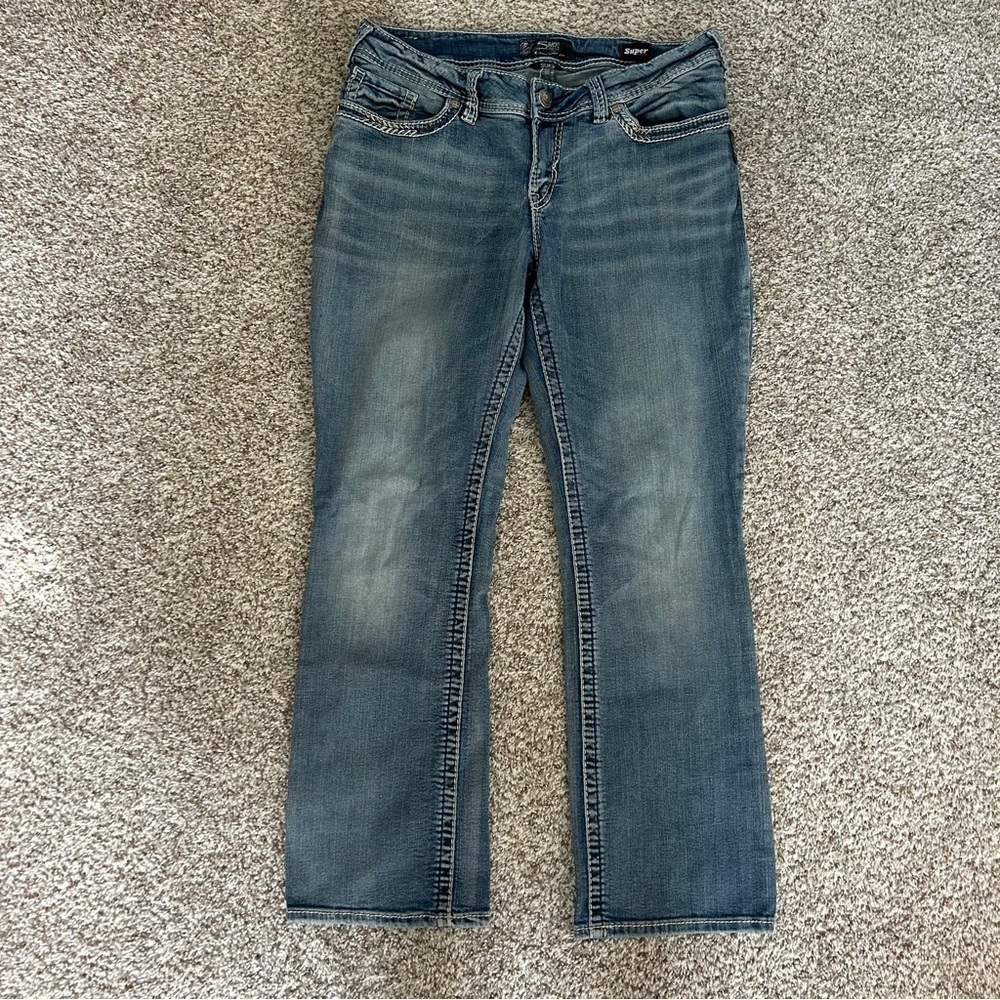 Silver Jeans Co Suki Mid Slim Boot Cut Jeans Casual Denim 31 14